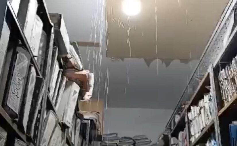 Planos bajo el agua: se llovió el nuevo techo de la Municipalidad de Santa Rosa