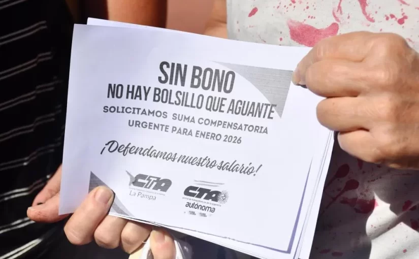 Gremios estatales exigen un bono compensatorio y la reapertura de paritarias